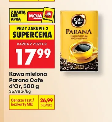 Kawa mielona Parana Cafe d'Or promocja w Biedronka