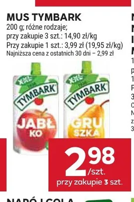 Mus Tymbark Gruszka promocja w Stokrotka