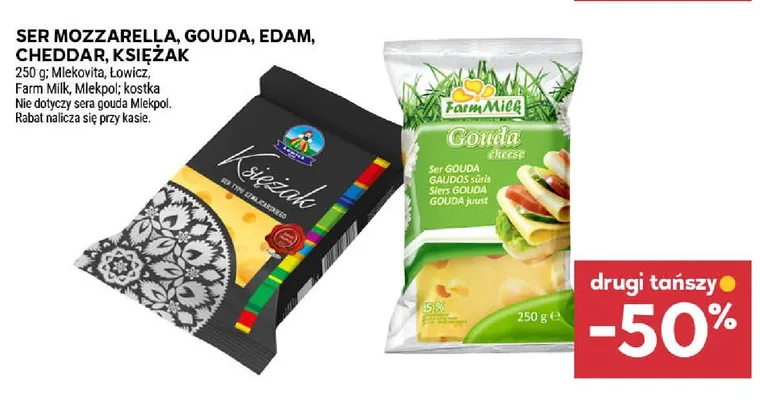 Ser mozzarella promocja w Stokrotka