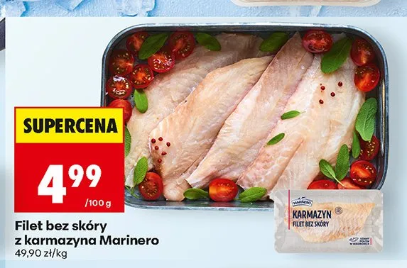 Filet bez skóry z karmazyna Marinero promocja w Biedronka