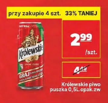 Piwo Królewskie promocja w API Market