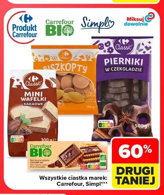 Ciastka marek Carrefour, Simpl promocja w Carrefour Market