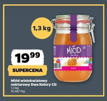 Miód wielokwiatowy nektarowy Dwa Kolory CD promocja w Netto