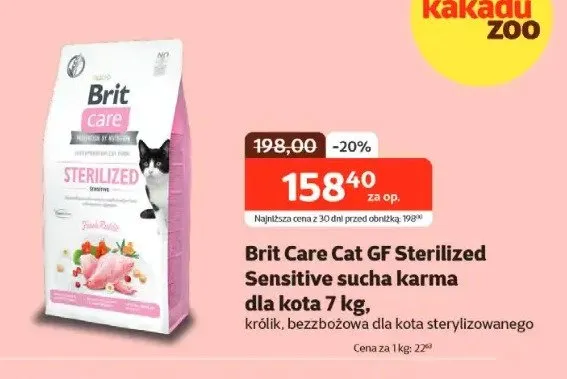 Care Cat GF Sterilized Sensitive sucha karma dla kota promocja w KAKADU