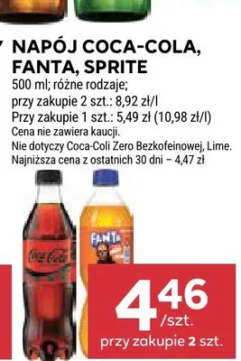 Napój Coca-Cola promocja w Stokrotka