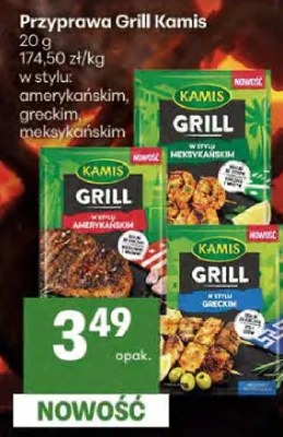 Przyprawa grill w stylu: amerykańskim, greckim, meksykańskim promocja w Delikatesy Centrum