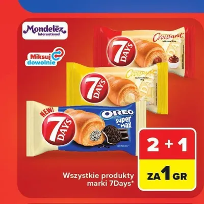 Rogalik 7Days o smaku spumante promocja w Carrefour Market