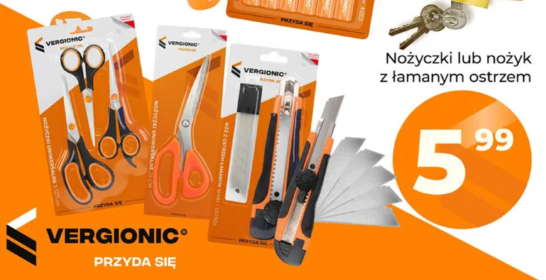 Nożyczki uniwersalne 3-pak Vergionic promocja w POLOmarket