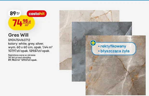 Gres Will grey promocja w Castorama