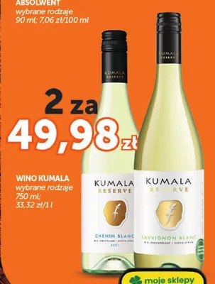 Wino Kumala Reserve Sauvignon Blanc promocja w ABC