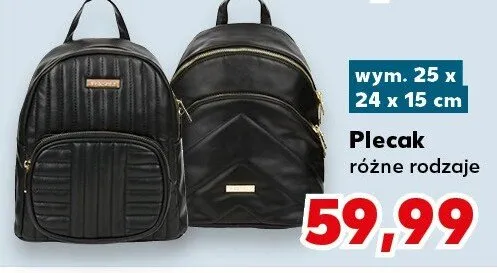 Plecak różne rodzaje  promocja w Kaufland