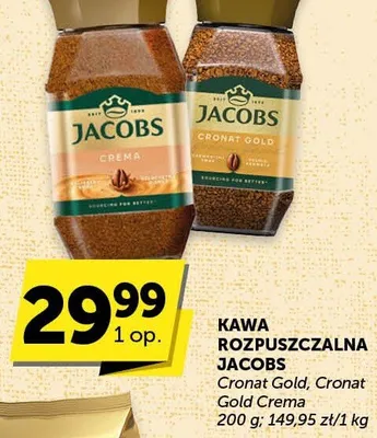 Kawa rozpuszczalna Jacobs Cronat Gold, Cronat Gold Crema promocja w ABC
