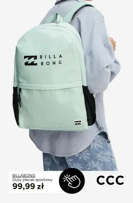 Duży plecak sportowy Billabong promocja w CCC