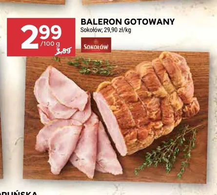 Baleron gotowany Sokołów promocja w Stokrotka