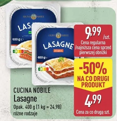 Makaron lasagne Italiamo promocja w Aldi
