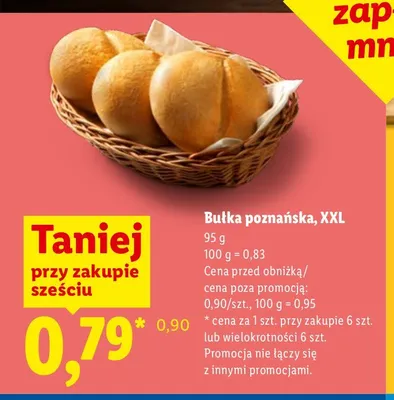 Bułka poznańska XXL promocja w Lidl