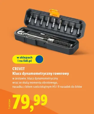 Klucz dynamometryczny rowerowy Crivit promocja