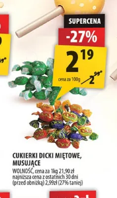 Cukierki Dicki miętowe promocja w Arhelan