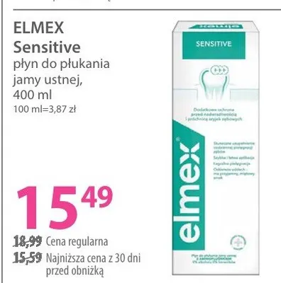 Płyn do płukania jamy ustnej Sensitive promocja w Hebe