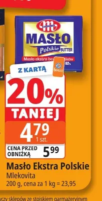 Masło ekstra polskie Mlekovita promocja w Leclerc