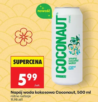 Napój woda kokosowa Coconaut classic promocja w Biedronka