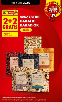 Śliwki suszone Bakad'Or promocja w Biedronka
