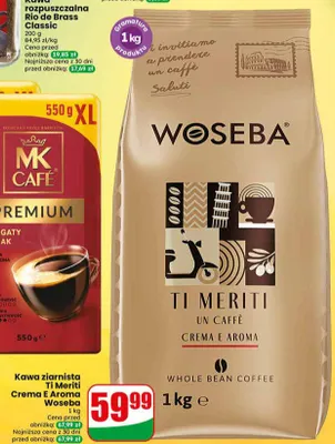 Kawa ziarnista Woseba Ti Meriti Crema E Aroma promocja w Dino