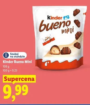 Wafle Kinder Bueno Mini promocja w Lidl