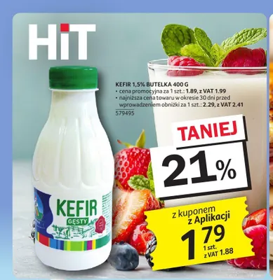 Kefir 1,5% Piątnica promocja w Selgros