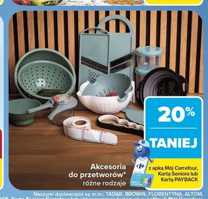 Akcesoria do przetworów promocja w Carrefour