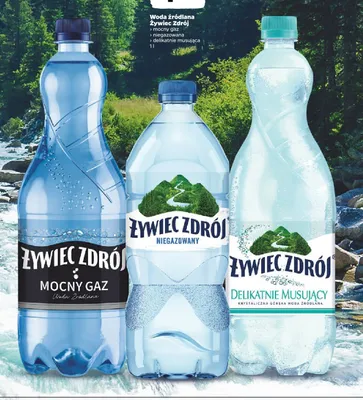 Woda źródlana delikatnie musująca promocja w Netto