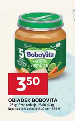 Obiadek BoboVita warzywa z indykiem promocja w Stokrotka