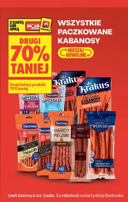 Kabanosy z cielęciną Gryzzale Tarczyński promocja w Biedronka