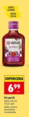 Wódka Krupnik śliwka 26% promocja w Biedronka