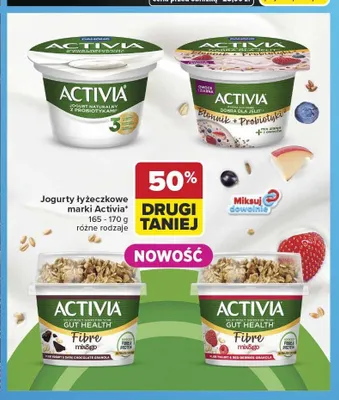 Jogurt łyżeczkowy Activia promocja w Carrefour