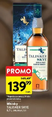 Whisky Talisker Skye promocja w Intermarche