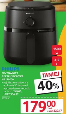 Frytkownica beztłuszczowa Philips NAT20/00 promocja w Selgros