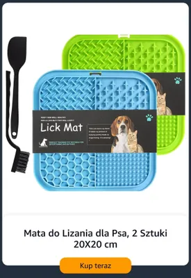 Mata do lizania dla psa 2-pak 20x20 cm Amazon promocja w Amazon