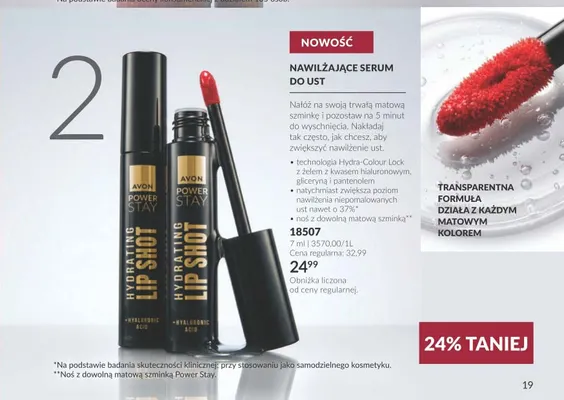 Nawilżające serum do ust Avon promocja w AVON