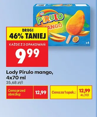 Lody Pirulo mango promocja w Biedronka