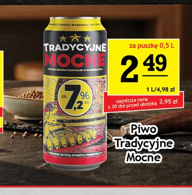 Piwo Tradycyjne Mocne promocja w Gram Market