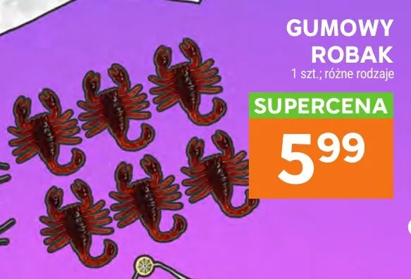 Gumowy robak promocja w Stokrotka