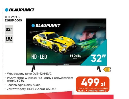 Telewizor 32HLE4000S Blaupunkt promocja w Max Elektro