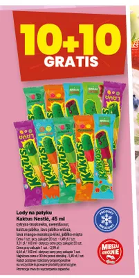 Lody na patyku Kaktus Nestlé lava mango-marakuja-kiwi promocja w Twój Market