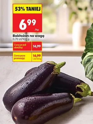 Bakłażan na wagę promocja w Biedronka