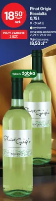 Wino białe Pinot Grigio Roccialta promocja w Żabka