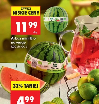 Arbuz mini Bio Go Bio promocja w Biedronka