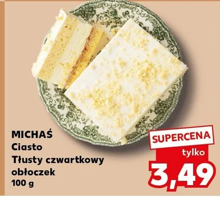 Ciasto Tłusty czwartkowy obłożek promocja w Kaufland
