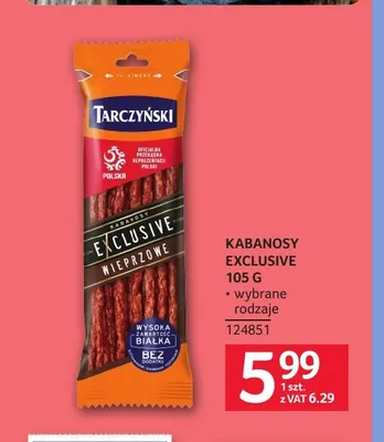 Kabanosy Exclusive Tarczyński promocja w Selgros