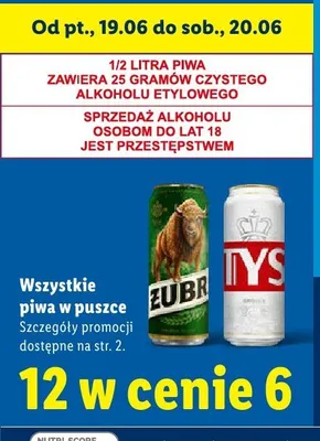 Piwo Tyskie Gronie promocja w Lidl